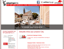 Tablet Screenshot of goeppinger-city.de